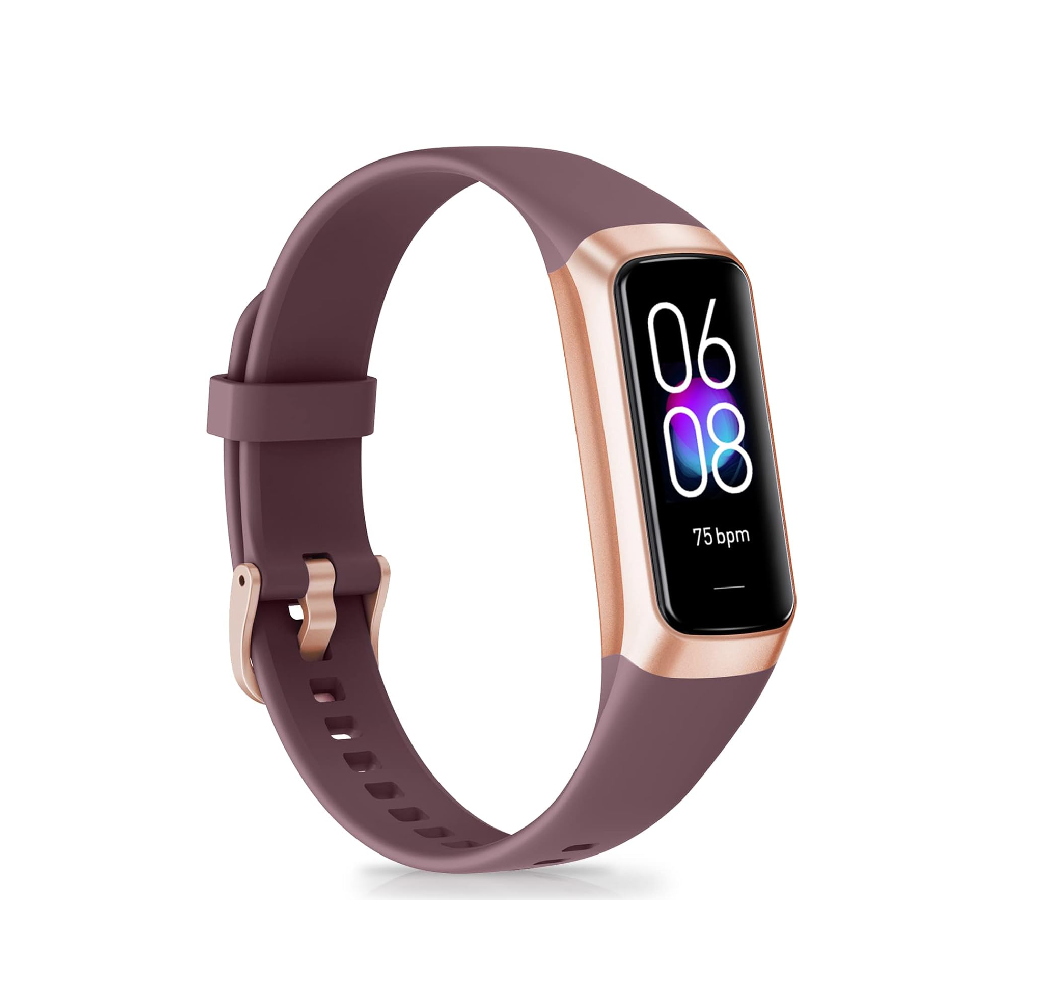 Fitness Tracker 1.10" AMOLED Touch Watch, Heart Rate SpO2 Sleep Monitor