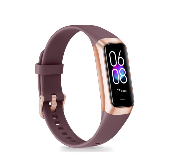 Fitness Tracker 1.10" AMOLED Touch Watch, Heart Rate SpO2 Sleep Monitor