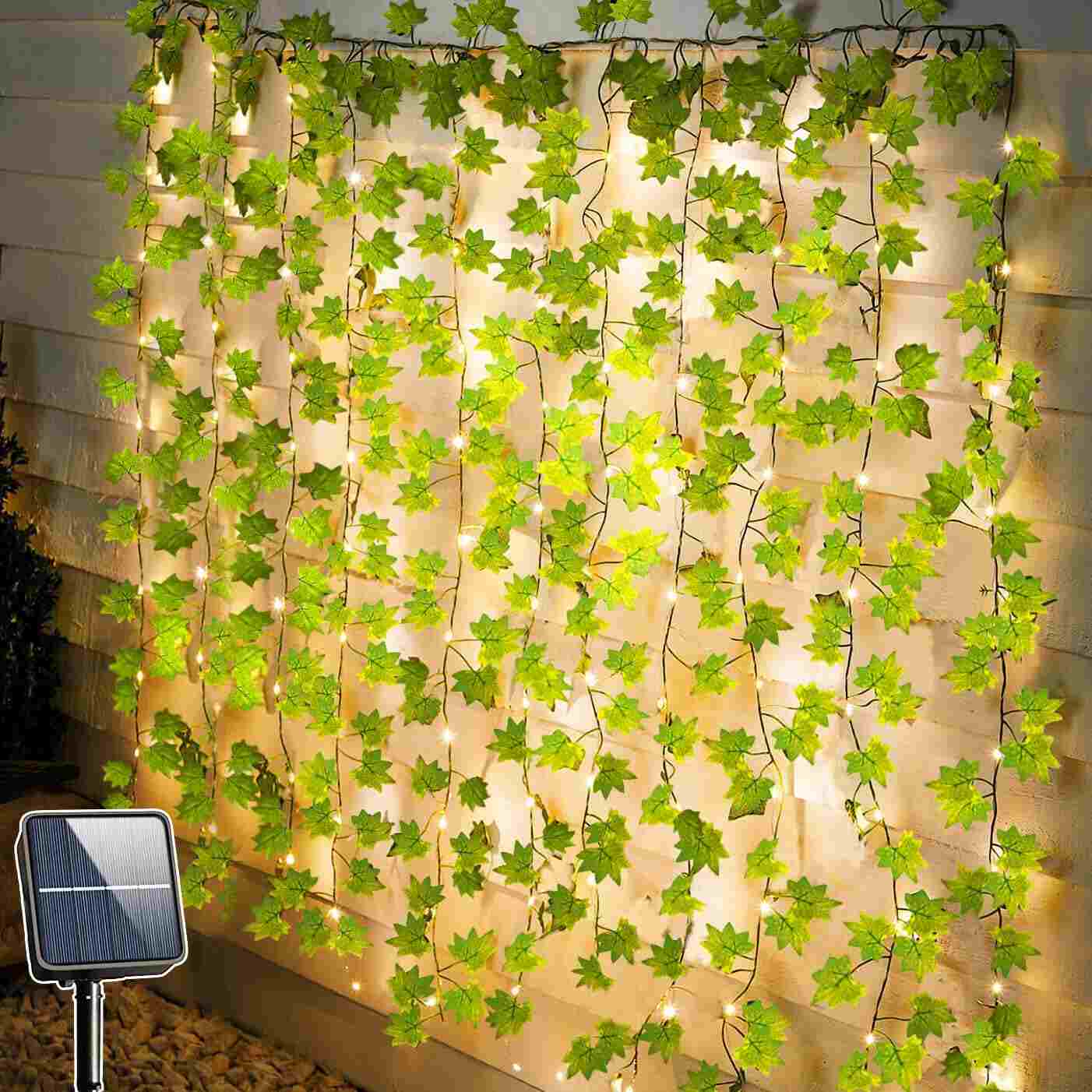 Solar Ivy String Lights – 100 LED Outdoor Garland
