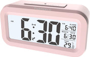 Night Light Digital Alarm Clock – 4.5" Large Display, Temperature, Snooze, Battery Powered