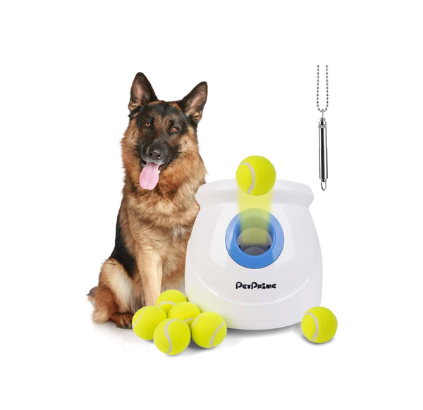 Automatic Dog Ball Launcher, Rechargeable Fetch Machine for Large Dogs (10–40Ft)