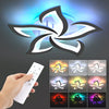 55W LED Ceiling Chandelier with RGB Backlight – Stylish Star Design, Dimmable Remote Control Lighting