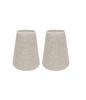 2 Pack Linen Lampshades – E14/E27 for Table & Wall Lamps