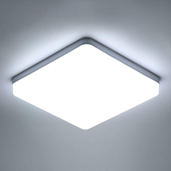 LED Ceiling Light, 36W Square LED Ceiling Lights, Cool White 6500K Indoor Ceiling Lights, 4050LM Bright LED Panel Lighting for Bedroom