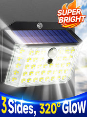 Solar Security Lights – 246 LED, Motion Sensor, Waterproof