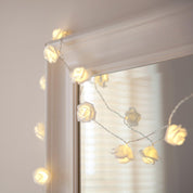 White Rose Fairy Lights – 1.4m Battery Operated