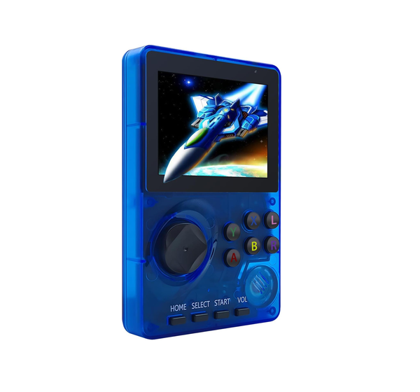 Retro Handheld Game Console with 100 Classic 16-Bit Games, 2.8" Screen, Blue