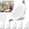 6 Pack LED Recessed Ceiling Spotlights 6W Energy Saving led spotlights Cool White Ultra Slim Round Downlights