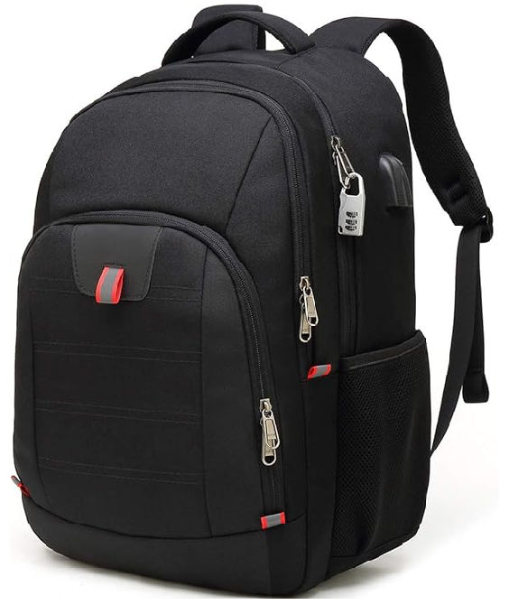 Extra Large Anti-Theft Laptop Backpack – USB Charging Business Travel Bag