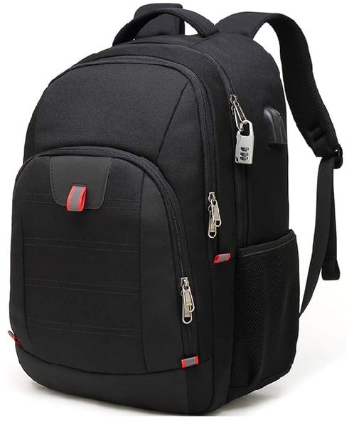 Extra Large Anti-Theft Laptop Backpack – USB Charging Business Travel Bag