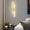 LED Wall Lamp – Modern Gold Long Strip Design, Adjustable Light, 16W Energy Efficient