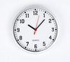 23cm Modern Wall Clock – Large Easy Read Numbers, White Dial & Silver Frame
