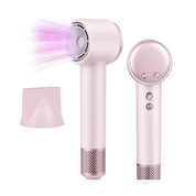 High-Speed 110,000 RPM Ionic Hair Dryer – Low Noise 200M Ion Blow Dryer, Pink