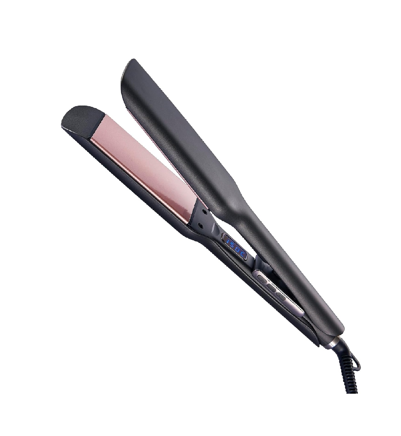 Ionic Wide Plate Hair Straightener – LED Display, 120–220°C, 360° Cord
