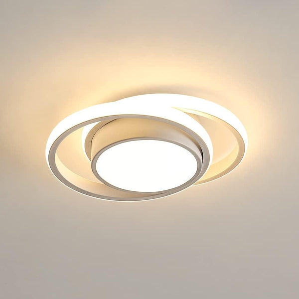 Modern LED Ceiling Lights 32W 2350lm, Warm White 3000K, Round Ceiling Lighting for Bedroom Hallway Balcony Corridor