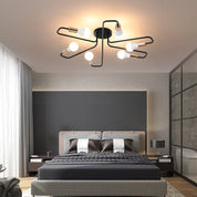 Vintage Industrial Spider Ceiling Light – Semi-Flush Mount Chandelier