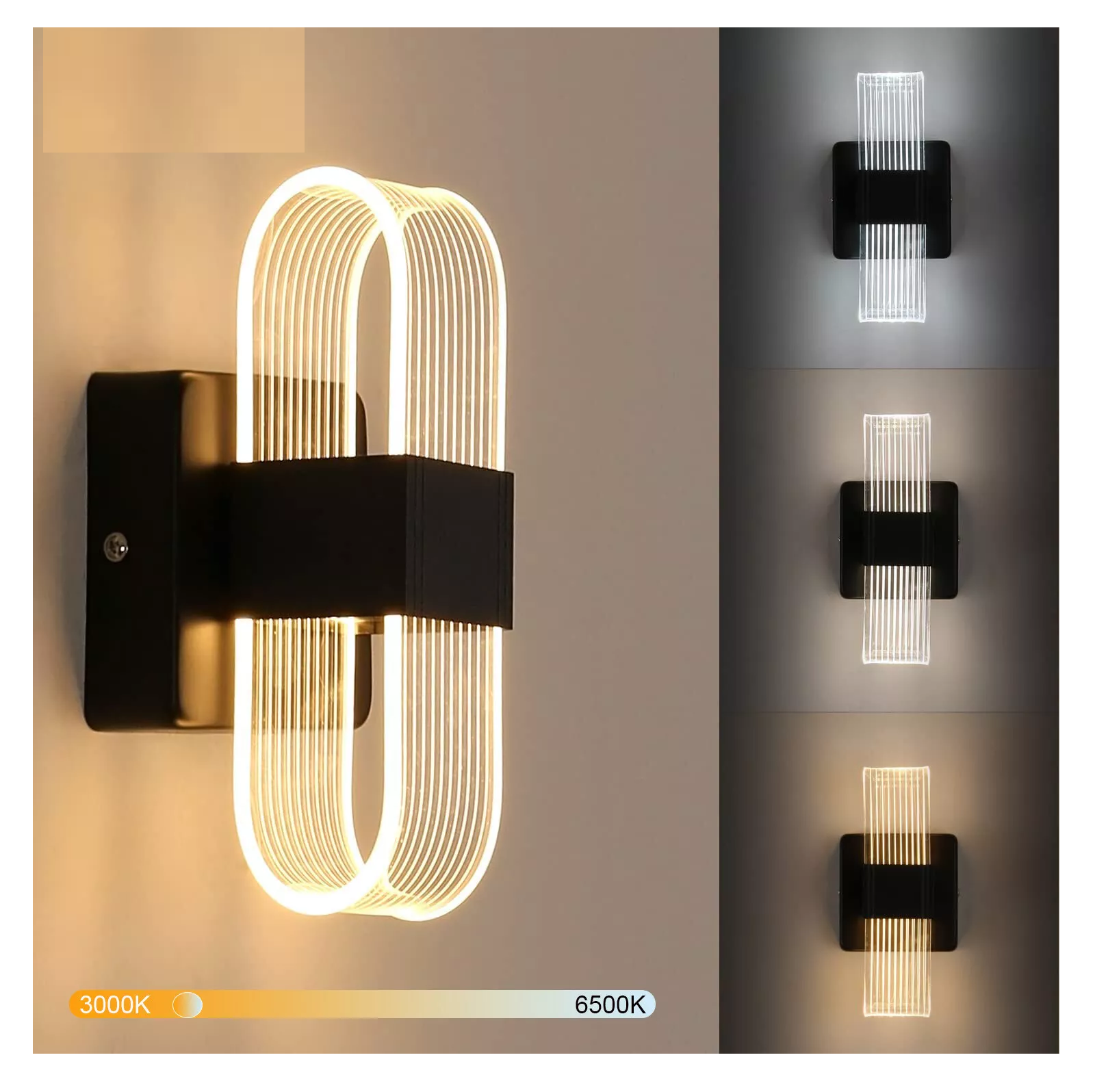 3-in-1 LED Wall Lights
