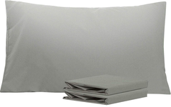NTBAY 2-Pack Pillowcases 50x90cm – Soft Microfiber, Wrinkle & Fade Resistant, Grey