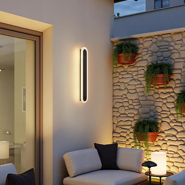 Outdoor LED Wall Light 40cm, IP67 Waterproof Modern Lamp