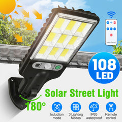 Wholesale 2200W LED Solar Power PIR Motion Sensor Wall Light Outdoor Garden Security Lamp