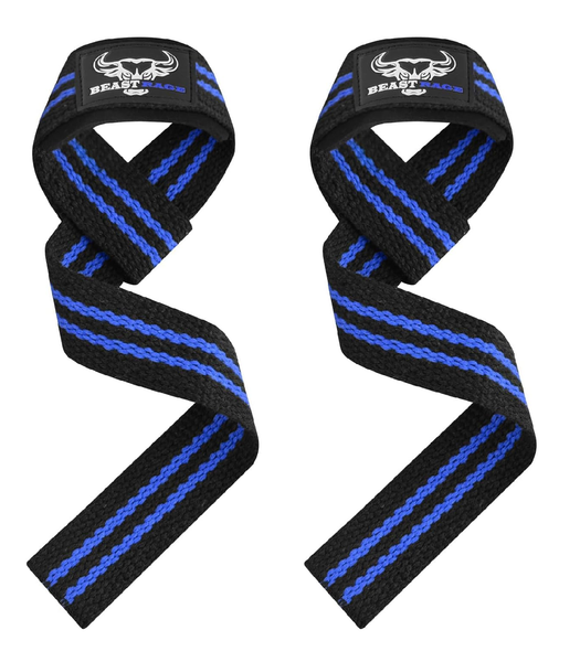 Heavy Duty Weight Lifting Straps with Padded Gel Grip – Non-Slip Cotton Gym Wraps