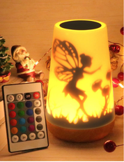 Mostof 16-Color Rechargeable Fairy Night Light with Timer – Touch & Remote Controlled LED Lamp for Home, Bedroom, and Kids