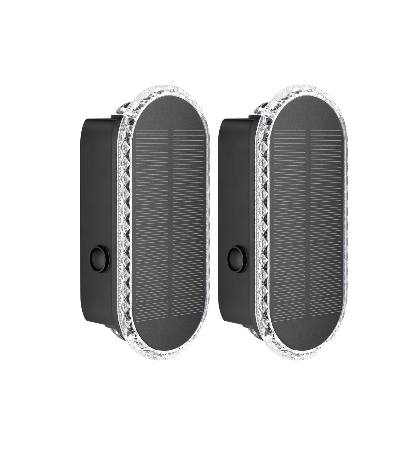 6 Pack Solar Fence Lights Outdoor – Up & Down Wall Lamps