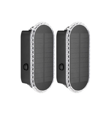 6 Pack Solar Fence Lights Outdoor – Up & Down Wall Lamps