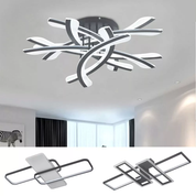 Modern LED Ceiling Chandelier – Chic Acrylic & Aluminum Pendant Light for Living Room & Bedroom