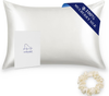 Mulberry Silk Pillowcase – 100% Natural Silk, Hypoallergenic, 50x75cm, Ivory White