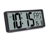 14-Inch Large LCD Digital Wall Clock with Date & Temperature Display (Battery)