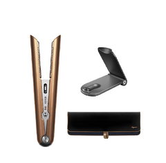 Premium Hair Straightener – Bright Copper/Nickel Finish, Smooth Styling Flat Iron for Sleek, Shiny Hair