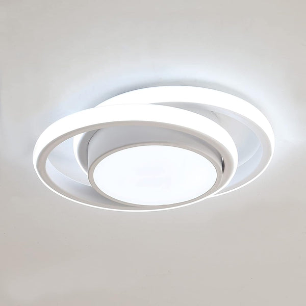 LED Ceiling Lights, 32W 2350LM Lighting Fixture, Dia 28cm Round Modern Design Ceiling Lighting, Cold White 6500K