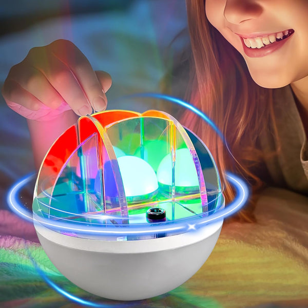Northern Lights Aurora Projector with Rotating Roly-Poly Design