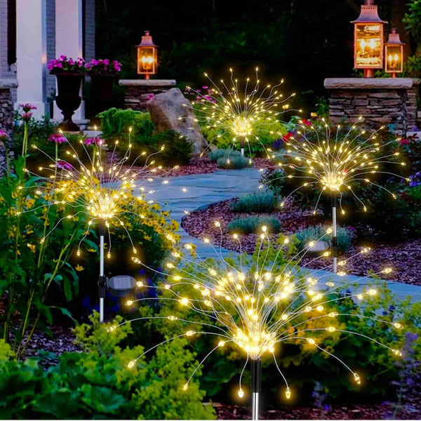 Solar Firework Garden Lights – 4 Pack, 480 LEDs
