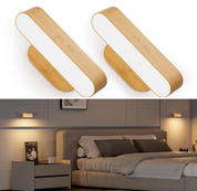 Set of 2 Wireless Wall Sconces