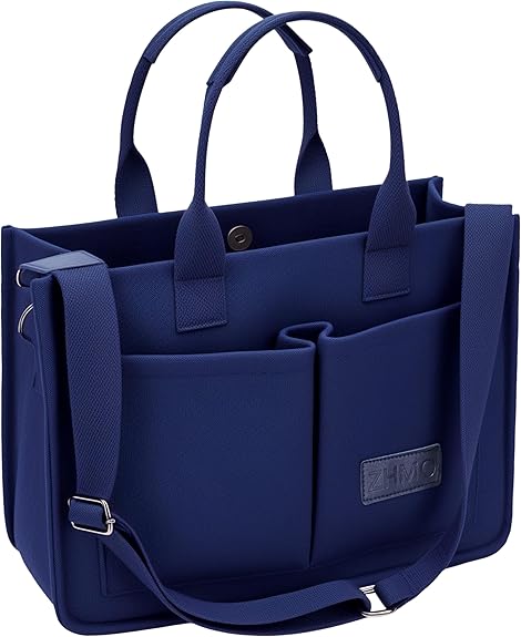 Large Canvas Tote Bag for Women – Work Shoulder Handbag with Compartments