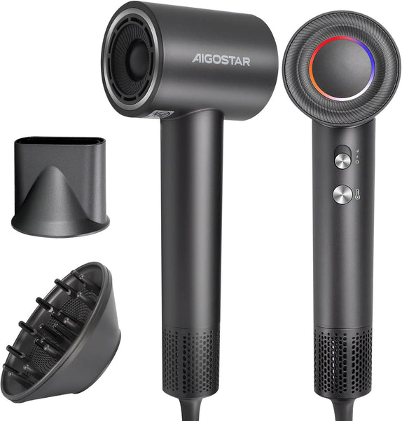 Professional 110,000 RPM Ionic Hair Dryer – Fast, Quiet & Lightweight Blow Dryer