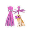 Squeaky Octopus Dog Toy, No-Stuffing Crinkle Chew Toy for Medium & Large Dogs
