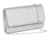 Elegant Glitter Envelope Clutch Bag with Chain Strap – Evening Party Handbag