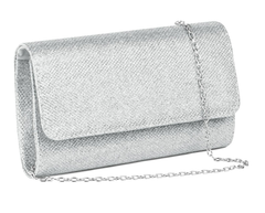 Elegant Glitter Envelope Clutch Bag with Chain Strap – Evening Party Handbag