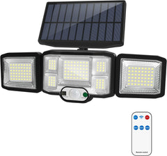 Solar Security Lights - 3 Modes, Motion Sensor, 270° Wide Angle, IP65 Waterproof Solar Outdoor Lights