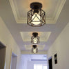 Vintage Basket Cage Metal Ceiling Light