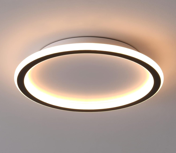 Modern 24W LED Ceiling Light – Ultra-Thin Round 3000K Warm White Lamp for Home & Office (Black)Modern 24W LED Ceiling Light – Ultra-Thin Round 3000K Warm White Lamp for Home & Office (Black)
