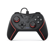 Wired Game Controller for PC with Paddles, Vibration & Mappable Buttons – Black