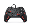 Wired Game Controller for PC with Paddles, Vibration & Mappable Buttons – Black