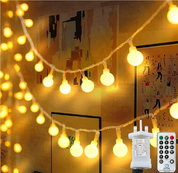 49ft Remote timer fairy lights
