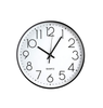 12-Inch Silent Quartz Wall Clock, Non-Ticking Decorative Clock for Home & Office (Black)