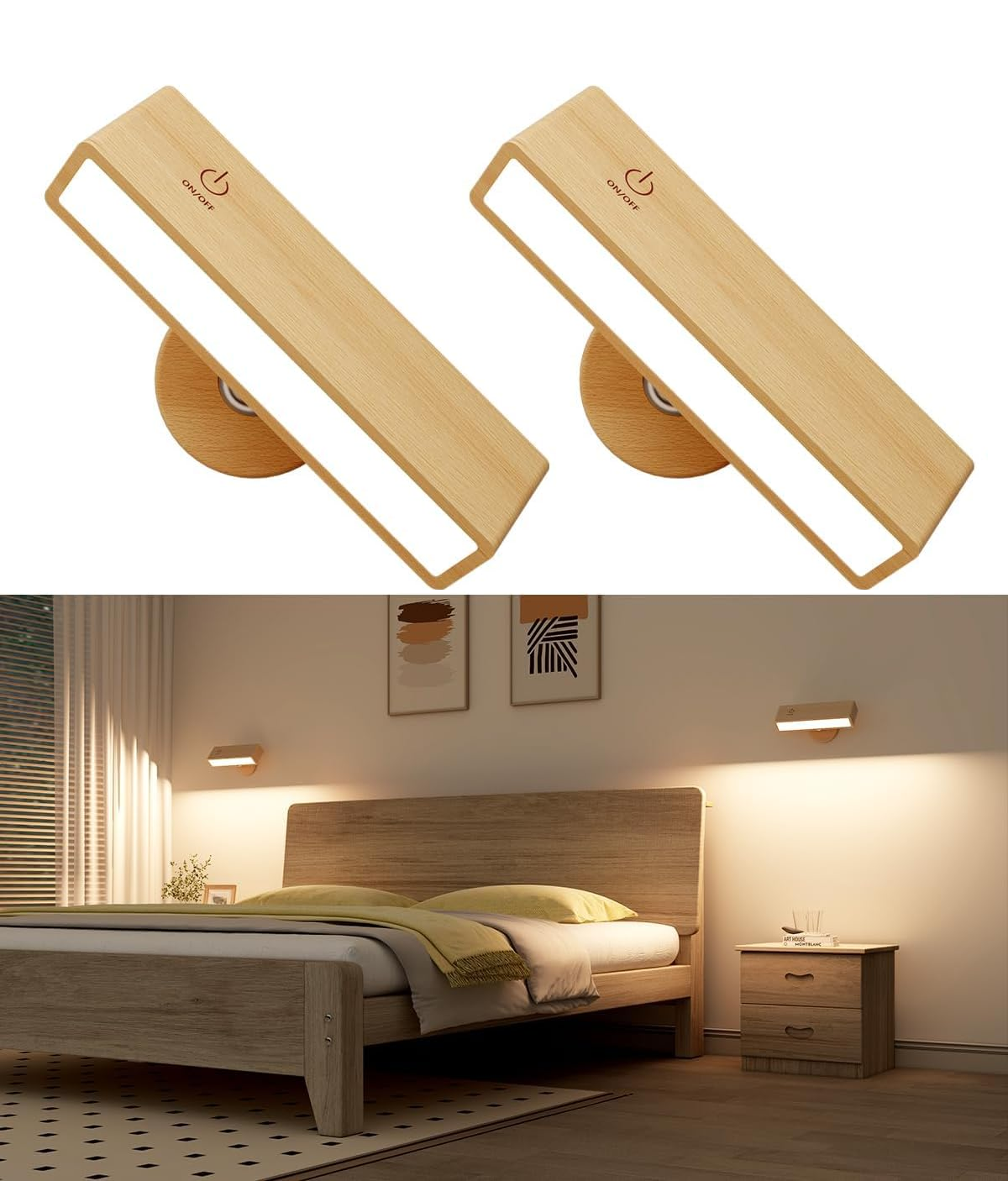 2 Pack Wall Sconces Lights