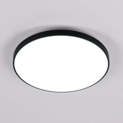 28W Black LED Flush Mount Ceiling Light, 6500K Daylight White Bathroom Light, 2000LM, Modern Round Lighting, 240W Equivalent White Ceiling Lamp for Kitchens, Hallway, Bedrooms
